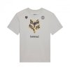T-SHIRT DAMSKI FOX IMAGE PRINT LIGHT GREY L